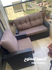  6 كنب تارتان 3 قطع بحالة الجديد