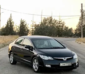  11 هوندا سيفيك 2008 فحص كامل صنف EXI لون اسود ملوكي بحالة الوكالة
