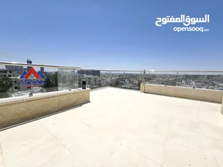  1 رووف ( بانورامي ) مطل على كامل غرب عمان للايجار المفروش