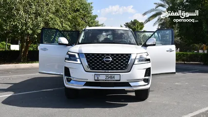  11 Nissan - Patrol 2024 V6 White colour (Daily, weekly, monthly Rental Available) Cruise Control, Clean