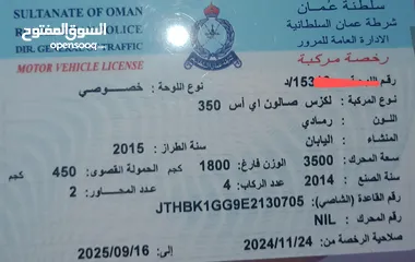  15 لكزس es350  موديل 2015 بسعر 4200 ريال عماني قابل للتفاوض.