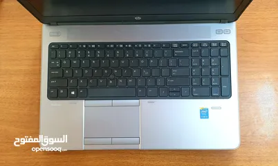  1 hp 650 G1 core i5 الجيل الرابع الرام 6G الهارد 256ssd  حجم الشاشة 15.6