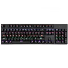  2 كيبورد سلكي ميكانيكي اصلي ABKONCORE K595 USB WIRED KEYBOARD BLUE SWITCH