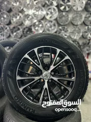  1 /:- جنط تويوتا  /:- مستعمل بحالة الجديد /:- قياس “15” انش 5/100