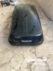  1 صندوق سقف للسياره نوع hasur بحاله ممتازه للبيع بسعر 150 دينار سعر الشراء 350