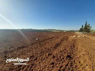  18 مادبا ماعين ارض زراعية مميزة عليها مزرعة زيتون جاهزة واصل جميع الخدمات مساحتها 4500 م