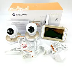  1 متوفر حاليا كاميرة مراقبة الاطفال موتورولا كاميرتين جديد للبيع غير مستخدم ابدا Motorola baby monitor
