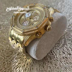  1 للبيع ساعة ذهب وألماس جديدة مع الضمان Pere et Fille كامل الملحقات  New gold and diamond watch