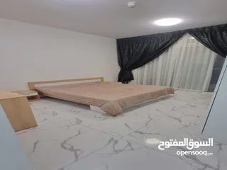  2 للايجار الشهري شقة غرفتين و صالة مفروشة في أبراج الواحة في عجمان بمنطقة الراشدية