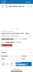  3 Xiaomi Mi 4K 150 "Laser Projector