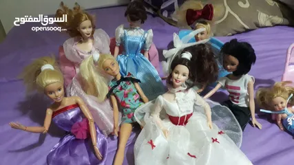 15 باربيات وملحقاتها بحاله جيده للبيع