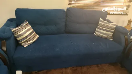  1 طقم كنب مستعمل بحالة جيدة