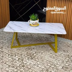  7 طاولات وسط بتصميم راقي وعصري مقاس 120×60 سم طاولة بتخطف الأنظار! سطح أنيق بخامات عالية