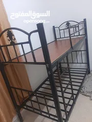  4 تخت حديد طابقين مستعمل بحالة ممتازة