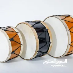  11 طبول للدبكات وزفات الاعراس شغل يدوي جلد طبيعي 100%