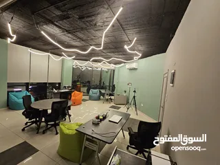  4 مكتب تجاري للايجار مقابل خلو مفروش او بدون فرش .