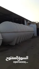 12 خزانات مياه بلاستيك وفيبرجلاس جديد و مستعمل