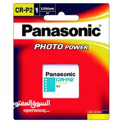  5 بطاريات ليثيوم CRP2 6V بناسونك Panasonic Photo Lithium CR-P2 6V battery