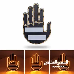  6 ترندددد السيارات وصل اضائة للسيارة على شكل كف تصميم مميز يمتلك 3 مودات تشغيلية يمكن التحكم بها