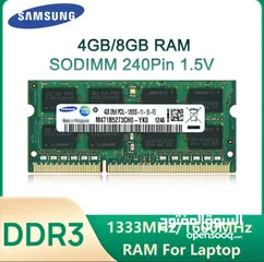  1 رامات سامسونج أصلي جديد في باكيته كمية للبيع DDR3 4GB