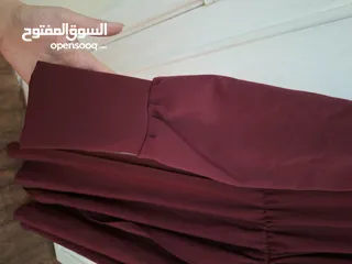  3 فستان ملبوس لبسة وحده مقاس M كاجوال خمري