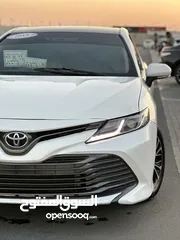  16 كامري خليجي موديل 2019 نص فل رقم تنين لون ابيض داخل بيج مثبت سرعه تحكم رنكات شاشي كامرا تحكم ايكو