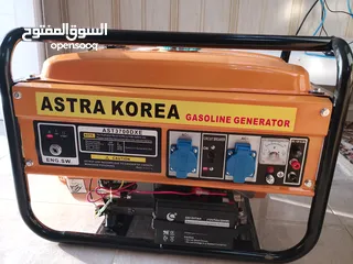  1 مولد كهرباء جديد بقوة 3800 كيلو وات( جنريتر) من شركة ASTRA KOREA