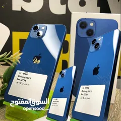  1 على الفحص ايفون 13 الاصلي جيجا 128 بطارية مشكل هدية كفر ولزقة وشاحن الاصلي متوفر توصيل