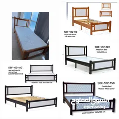  5 Wooden Beds Single Double