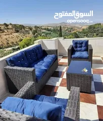  12 تفصيل اغطية و كفرات لاطقم الرتان والمراجيح الايطالي و عش البلبل والاثاث الخارجي من الشتاء والمطر