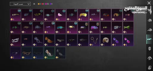 5 حساب ببجي للبيع level 72 بحتوي على 23 سلاح  بيطور والأسد المثك وبعض اللبسات مع رقصاتهن وش شخصيات