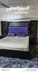  2 غرفه نوم ماستر تفصيل خشب لاتيه خزانه + تواليت + تخت + كمدينات كامله بدون الفرشه