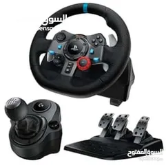  3 Steering wheel Logitech G29 محاكي طبق الاصل دركسون مع هاند بريك و جير الأصلي