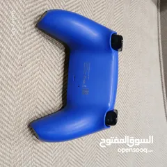  1 PlayStation 4 controller blue and black extra grip