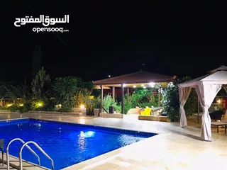  4 مزرعة الهنا مزرعه مع مسبح في شارع الاردن موبص تبعد عن عمان 10 دقائق