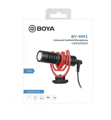  16 مايك تسجيل احترافي من براند بويا الأصلي للتسريمنغ والبودكاست Boya BY-MM1 Mic for PC & Smart Phone