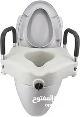  8 رافعة مقعد المرحاض مع مسند للذراعين يوفر الراحة للمسنين وذوي الاحتياجات الخاصة مصنوع من خامات عالية