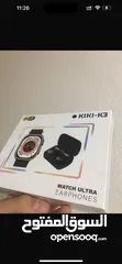  3 بكج kiki K3 بكج ساعة Ultra3 مع سماعة M10 بقوة 3000 ملي أمبير  ... لحقوا العرض