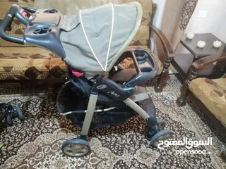  16 عرباية أطفال  Elevenflo + Car seat، عرباية توأم ماركة Juniers
