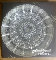  3 طفاية مصنوعة من الكريستال بحالة ممتازة ماركة  ROSSI BOHEMIA CRYSTAL