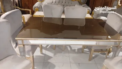  3 للاناقه عنوان لعشاق الذوق الرفيع طاولة سفره احدث موديلات السنة "ع الوجه زجاج حراري ل
