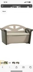  4 Rubbermaid Resin Outdoor Storage  Bench كنب بينش