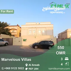  13 Marvelous Villas for Rent in Al Ansab REF 264MB