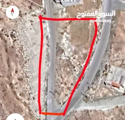  1 بيع ارض اطلاله خلابه في منطقه الثلاجه عزرا الكرك