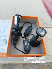  4 اضويه لد + عدسات + مسجل JVC