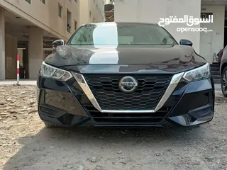  15 نيسان سينترا SV 2020 وارد امريكي 1.8 cc صبغ وكالة  نظيفة جدا رادار وتنبيه حوادث شاشة كميرا