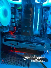  21 كمبيوتر ألعاب مكتبي – i5 / كرت GTX1060 6GB / رام 16GB / تخزين SSD+HDD / كيس CORSAIR RGB
