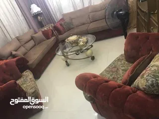  2 طقم جلوس امريكي خشب زان مكون من 7 مقاعد للبيع بسعر مغري