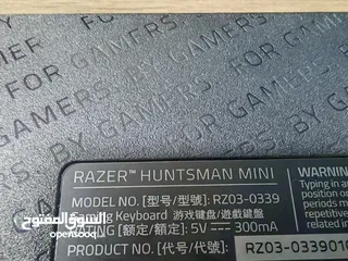  3 razer huntsman mini  كيبورد ريزر   ميني