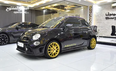  1 Abarth 595 Scorpioneoro ( 2022 Model ) in Black Color GCC Specs